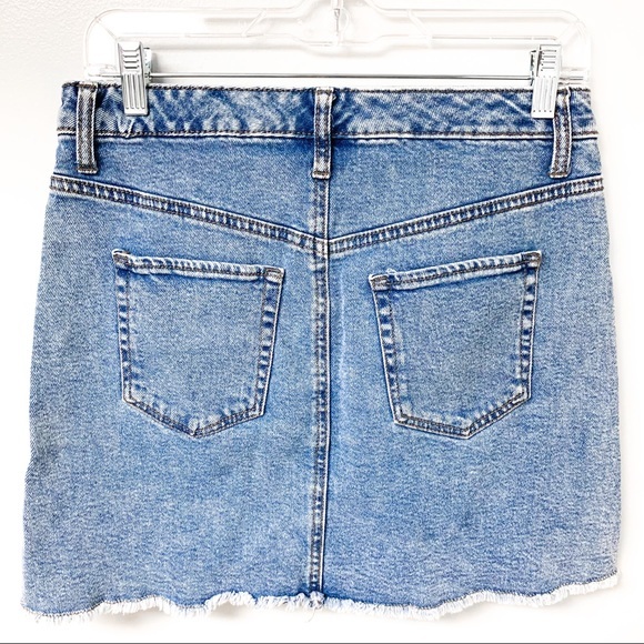 Wild Fable Studded Frayed Denim Skirt - Picture 2 of 4